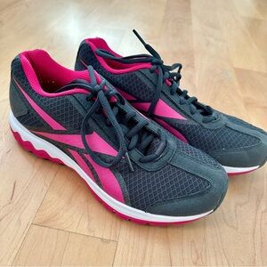 Gray & Pink Running Sneakers